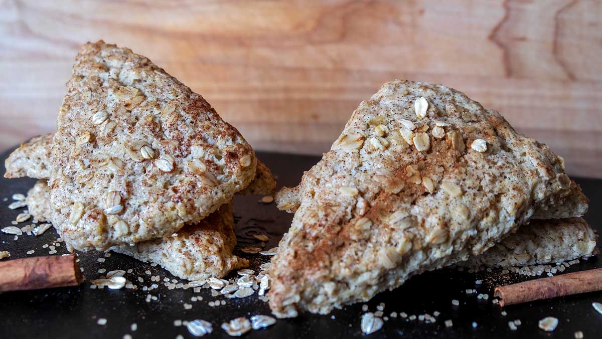 Oatmeal Cinnamon Scones Recipe by New England Innkeeper