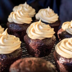 RECIPE: Chocolate Cupcakes with Swiss Meringue Peanut Buttercream - New England Innkeeper