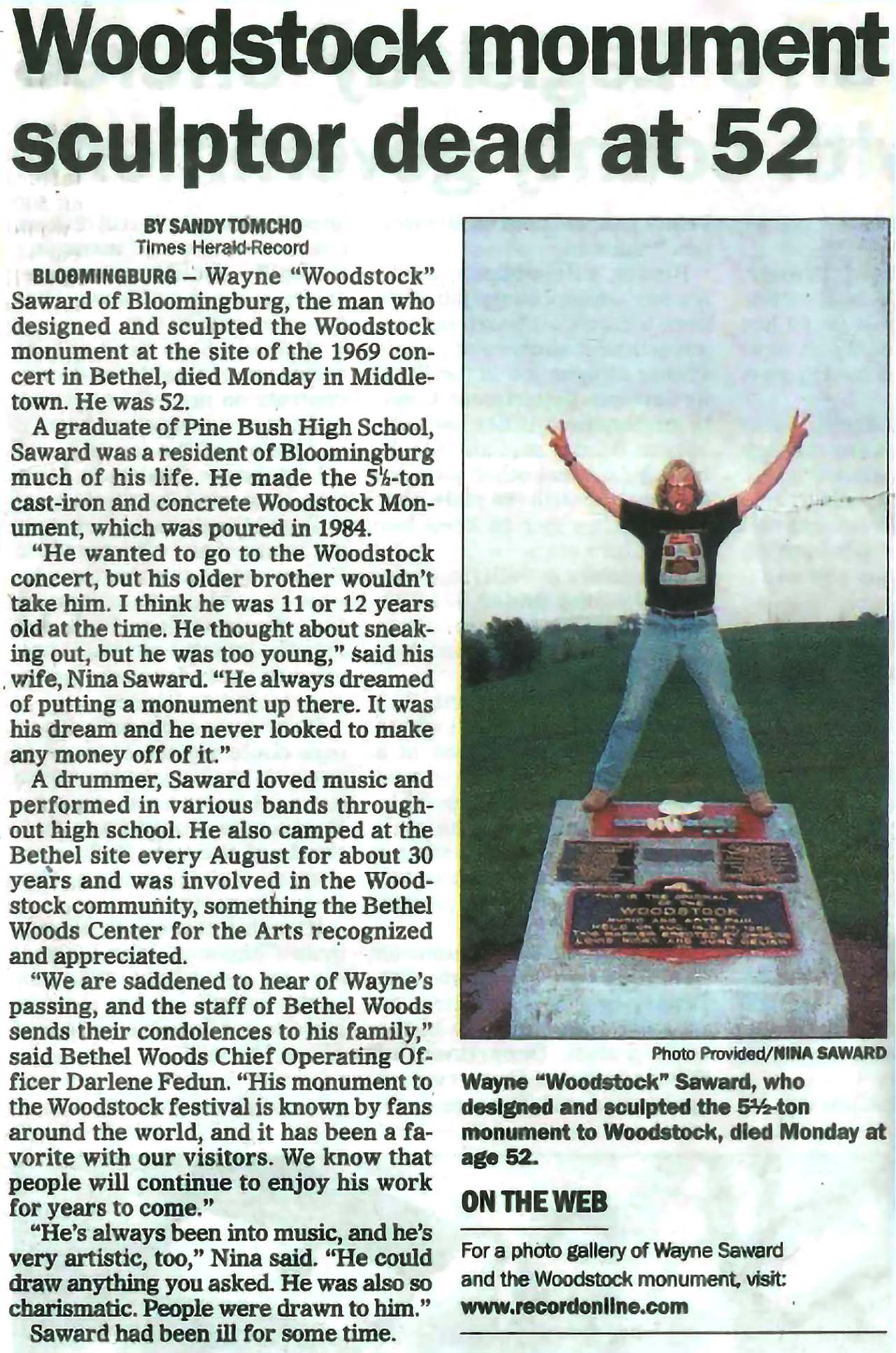 wayne_c_saward_woodstock_monument_obituary Wayne C. Saward Obituary - Woodstock Monument