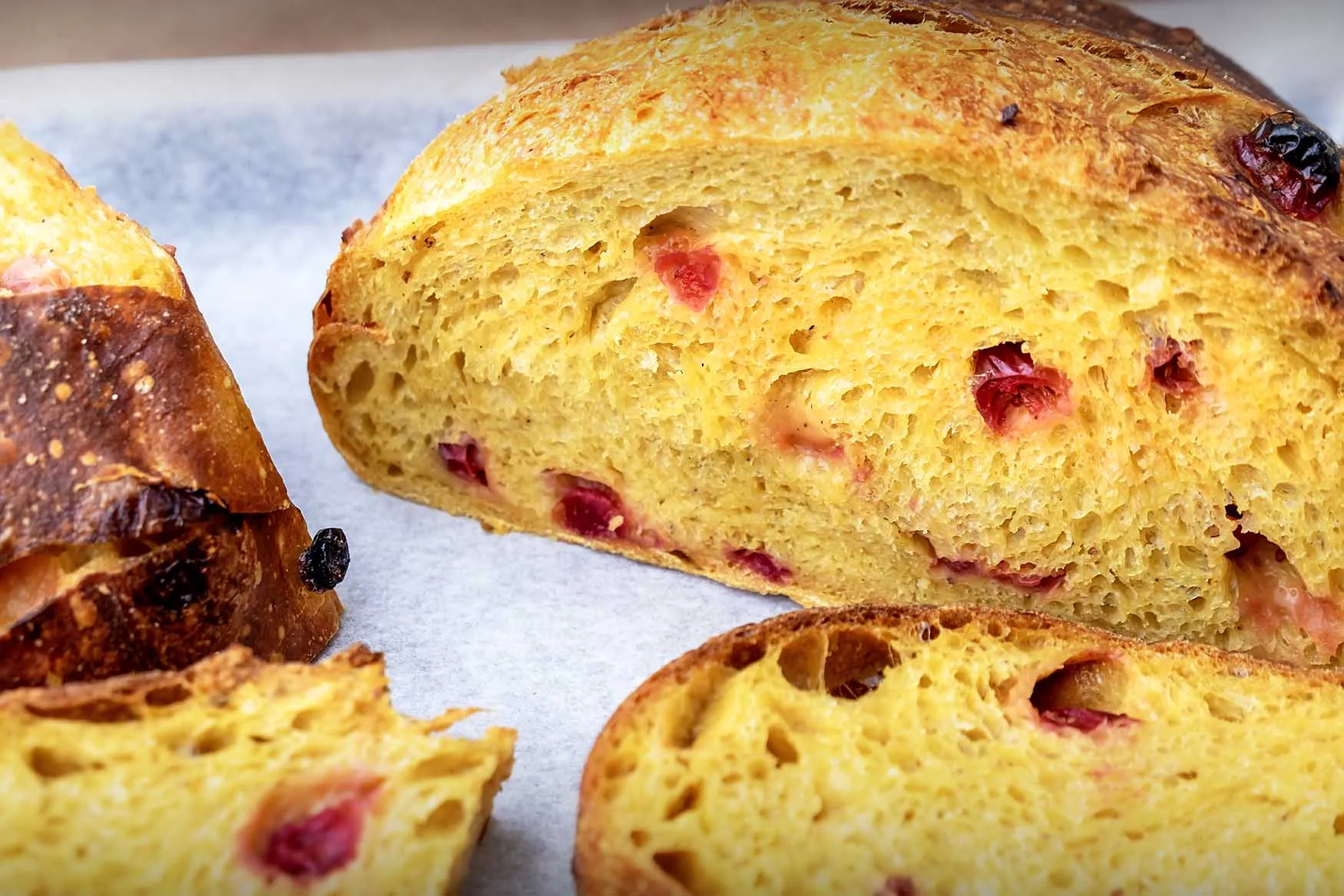 RECIPE: Pumpkin Sourdough Bread with Fresh Cranberries - New England Innkeeper