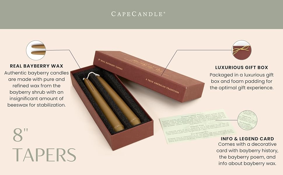 Cape Candles Real Bayberry Candles