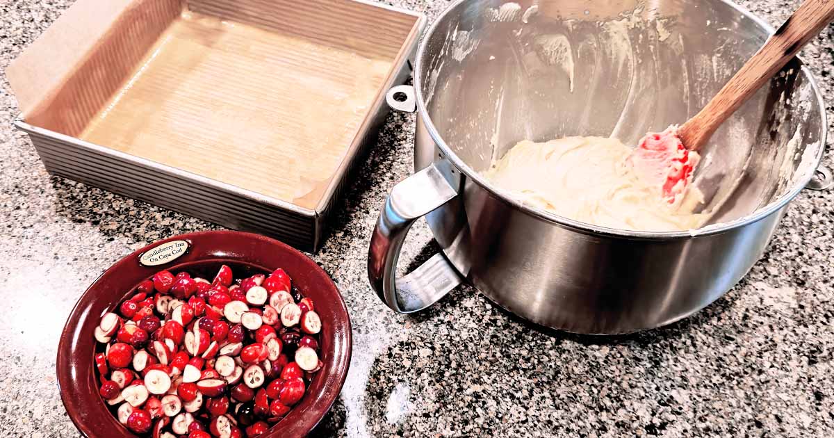 Recipe for Cape Cod Cranberry Orange Breakfast Cake