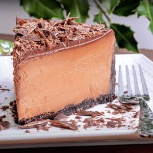 Chocolate Mousse Cheesecake Cake with Gloss Ganache
