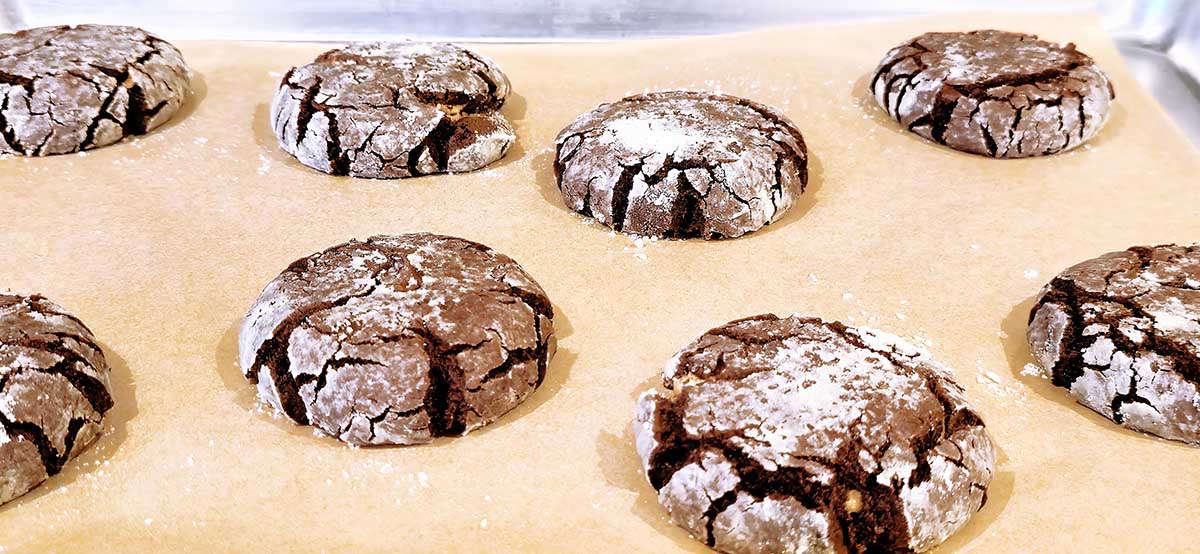 The Best Peanut Butter Stuffed Chocolate Crinkle Cookies Recipe