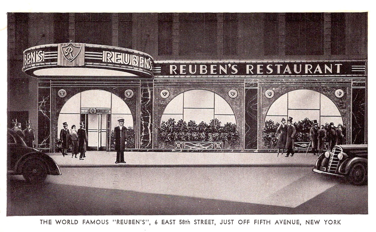 History of cheesecake, Reuben's Restaurant, New York